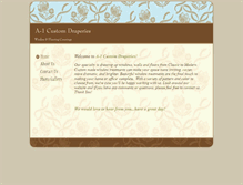 Tablet Screenshot of a1customdraperies.com